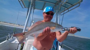 7-15 CarolinaExplorer Fishing Report: We are catching red drum, flounder, trout, spanish mackerel, and sharks!! Call 910-264-1807 and book your tri...